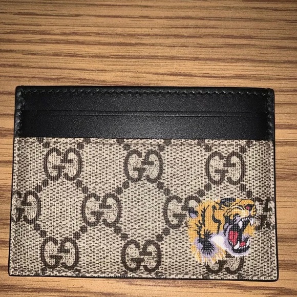 Tiger print GG Supreme card case - Picture 2 of 4